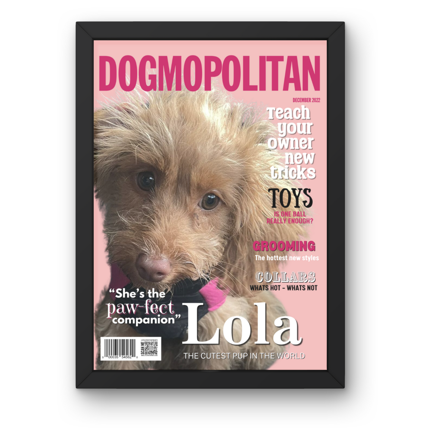 Personalised Dog Magazine Cover Print