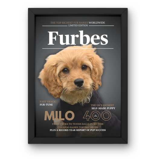 Personalised Dog Magazine Cover Print