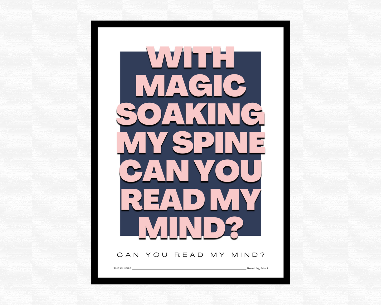 Read My Mind Bold Print