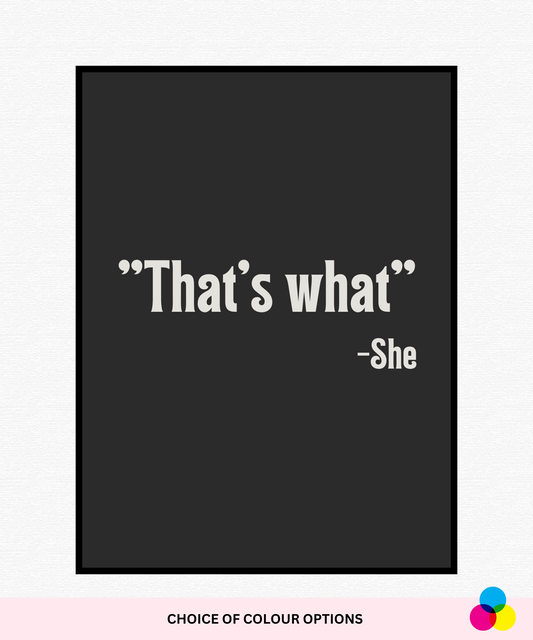 That's What She Said Poster