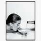 Woman Drinking Champaigne Print